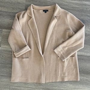 JCrew Sweater Blazer, Women’s, Camel Tan, Size M
